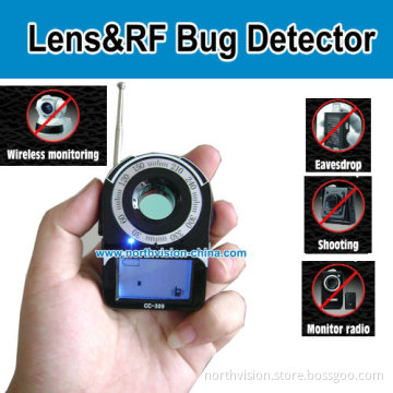 New Model Full Band Camera Lens RF Bug Detector for Eavesdropping Devices, Tracking Devices, Wireless Pinhole Camera, Wired Camera (CC309)